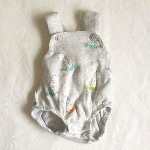 gymboree newborn essentials neutral cotton giraffe bubble romper playsuit